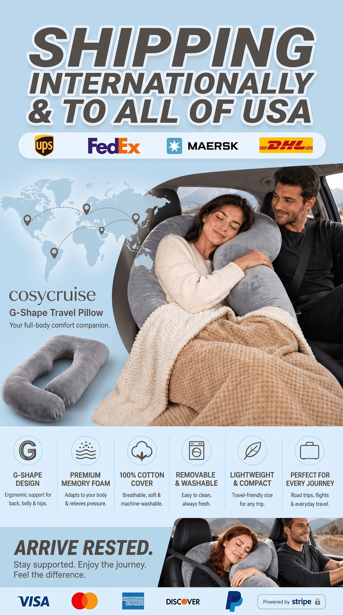 Car Companion Pillow